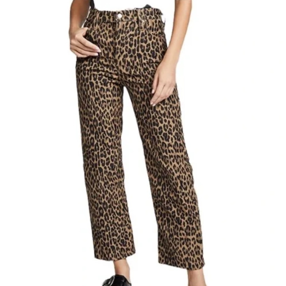 Levi's High Rise Animal Print Jeans - Brown